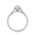 5/8 ctw Round Lab Grown Diamond Halo Engagement Ring
