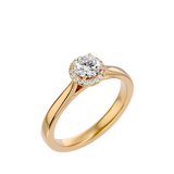 5/8 ctw Round Lab Grown Diamond Halo Engagement Ring