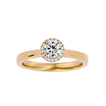 5/8 ctw Round Lab Grown Diamond Halo Engagement Ring