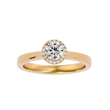 5/8 ctw Round Lab Grown Diamond Halo Engagement Ring