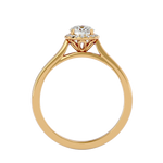 5/8 ctw Round Lab Grown Diamond Halo Engagement Ring