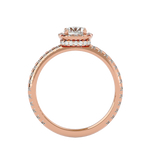 1 3/8 ctw Round Lab Grown Diamond Halo Engagement Ring