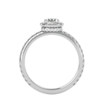 1 3/8 ctw Round Lab Grown Diamond Halo Engagement Ring