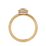1 3/8 ctw Round Lab Grown Diamond Halo Engagement Ring