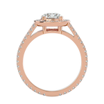 1 7/8 ctw Round Lab Grown Diamond Halo Engagement Ring
