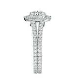 1 7/8 ctw Round Lab Grown Diamond Halo Engagement Ring