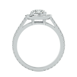 1 7/8 ctw Round Lab Grown Diamond Halo Engagement Ring