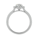 1 1/3 ctw Round Lab Grown Diamond Halo Engagement Ring