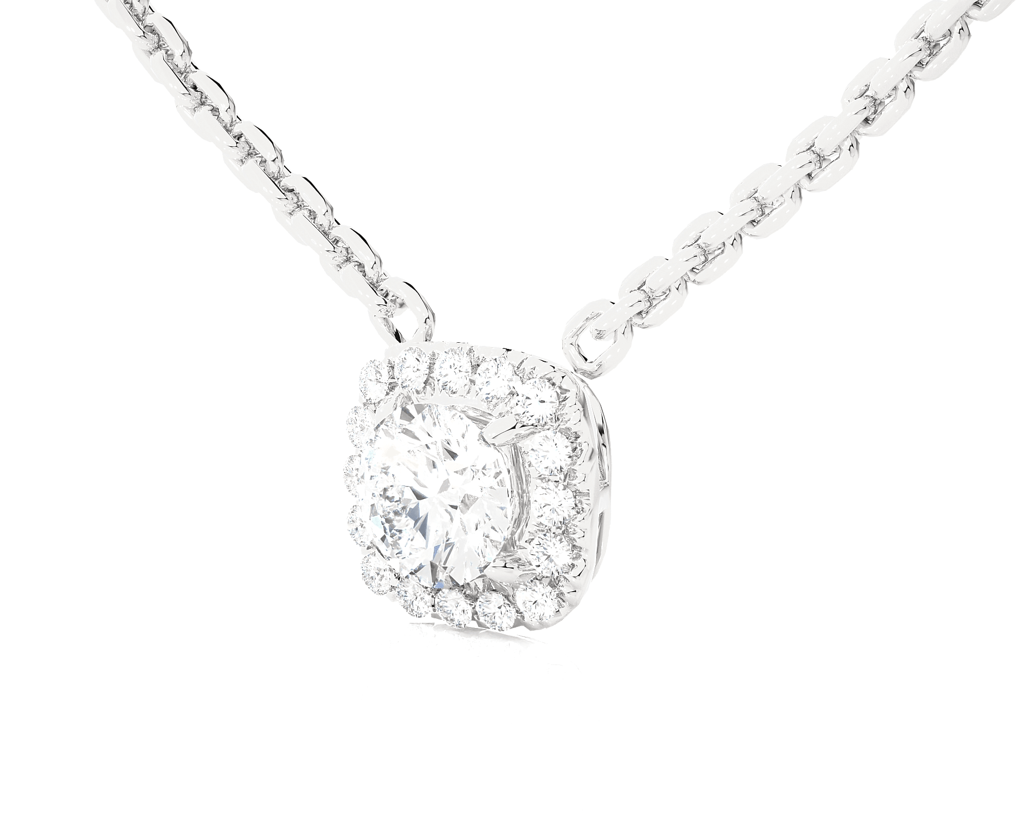 3/4  ctw Round Lab Grown Diamond Solitaire Pendant