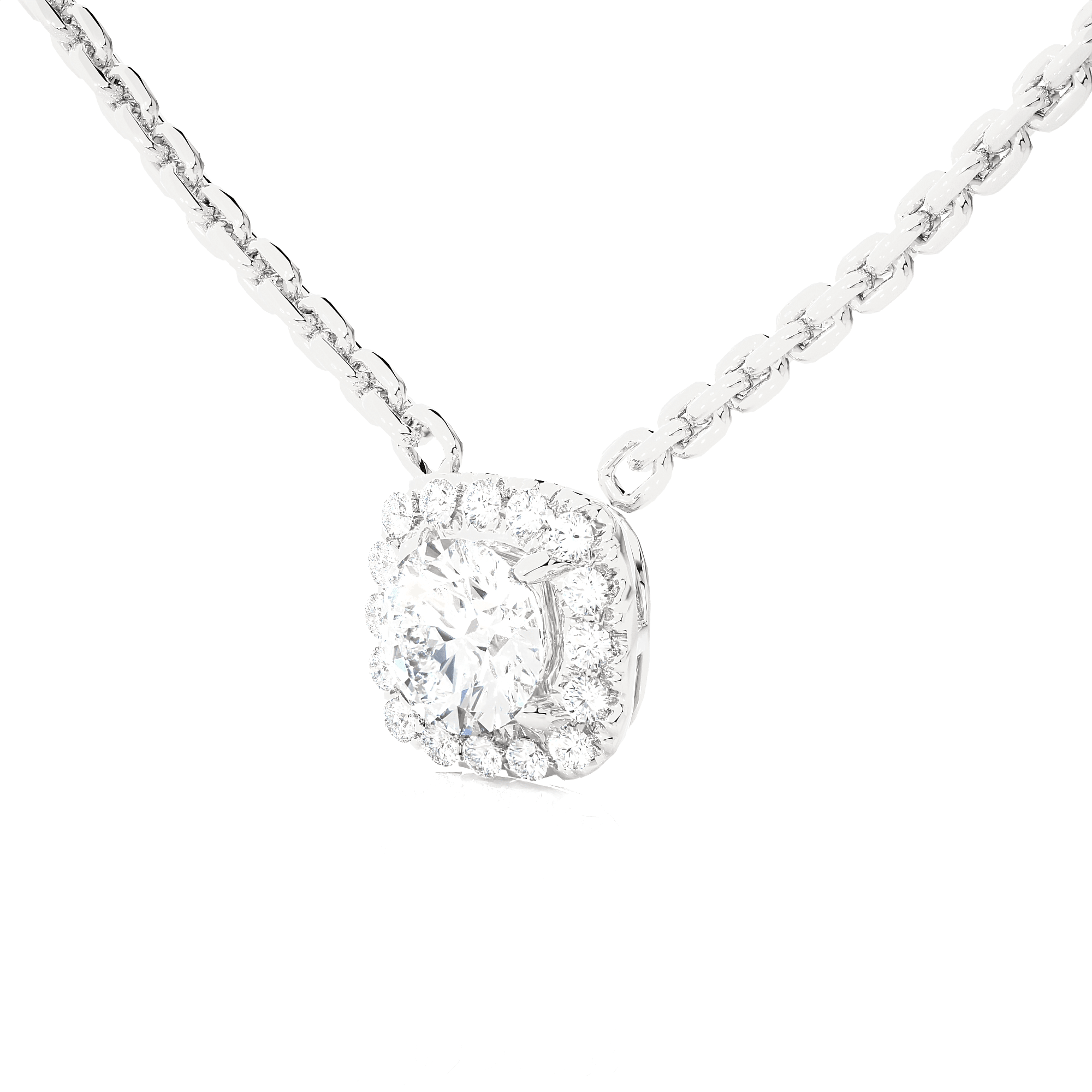 3/4  ctw Round Lab Grown Diamond Solitaire Pendant