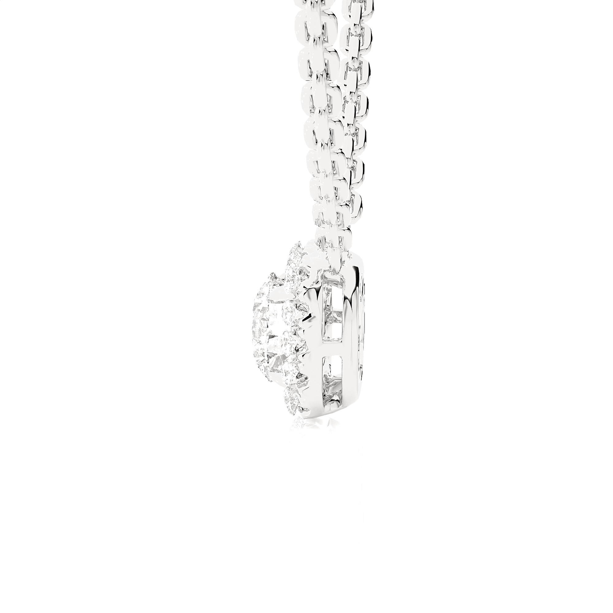 3/4  ctw Round Lab Grown Diamond Solitaire Pendant