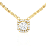 3/4  ctw Round Lab Grown Diamond Solitaire Pendant