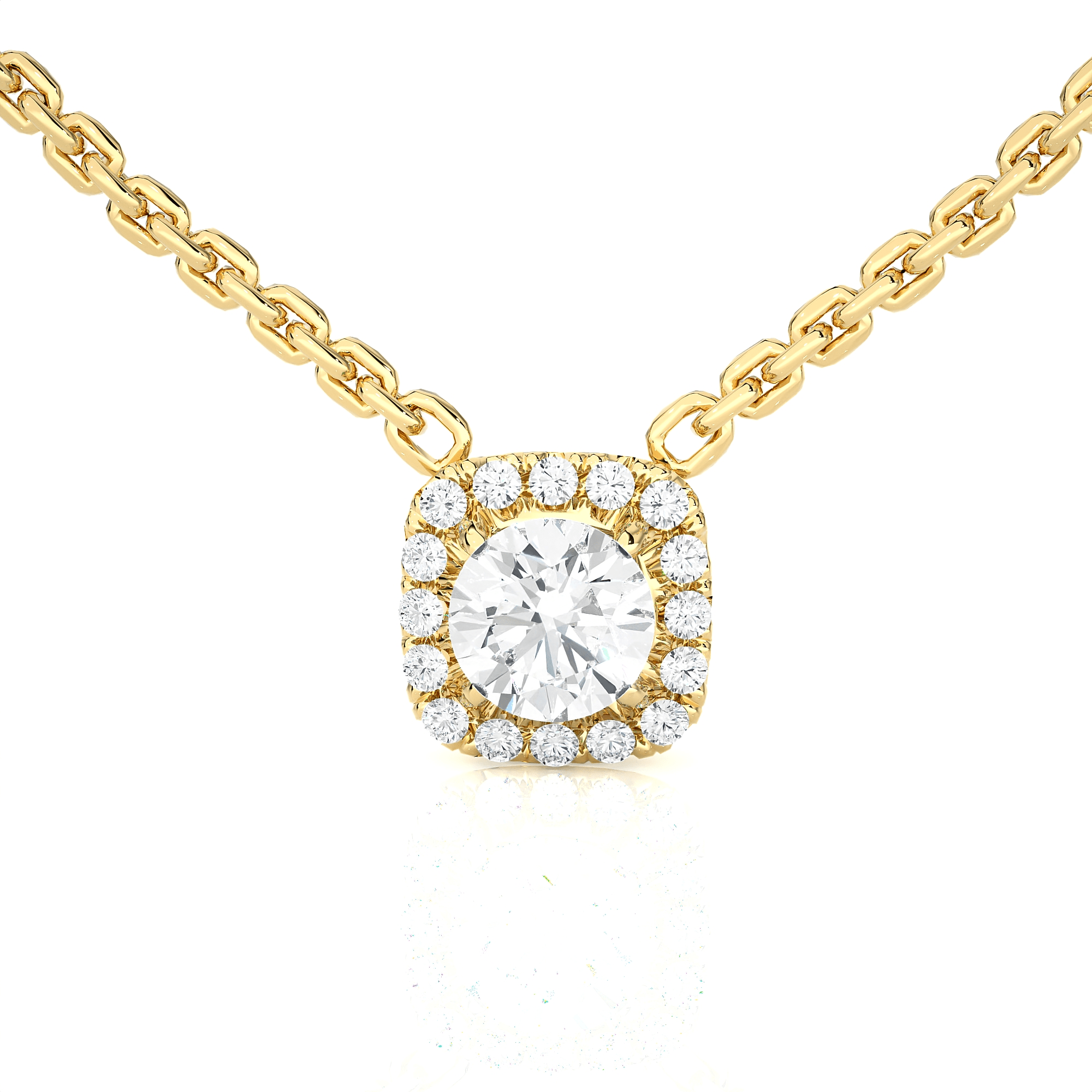 3/4  ctw Round Lab Grown Diamond Solitaire Pendant