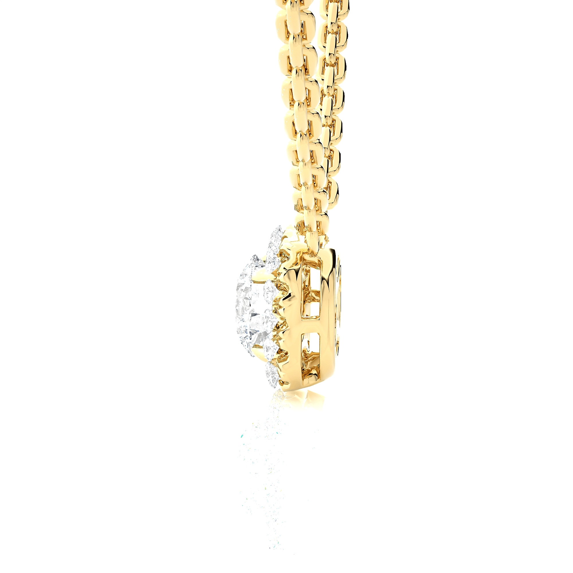 3/4  ctw Round Lab Grown Diamond Solitaire Pendant