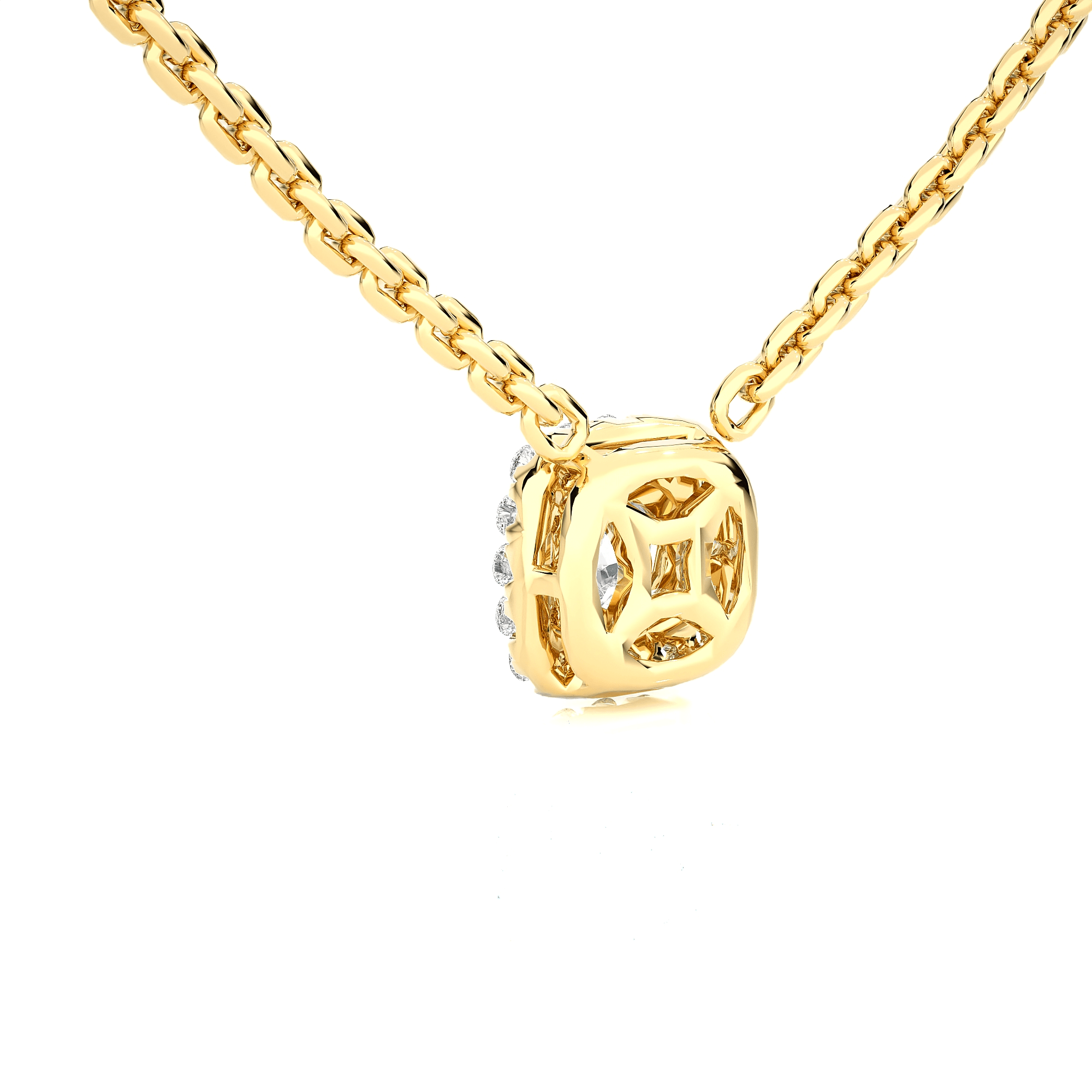 3/4  ctw Round Lab Grown Diamond Solitaire Pendant