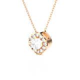1/2  ctw Round Lab Grown Diamond Solitaire Pendant