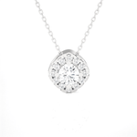 1/2  ctw Round Lab Grown Diamond Solitaire Pendant