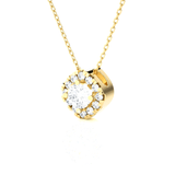 1/2  ctw Round Lab Grown Diamond Solitaire Pendant