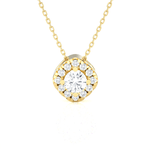 1/2  ctw Round Lab Grown Diamond Solitaire Pendant
