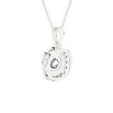 1 1/2  ctw Cushion-Cut Lab Grown Diamond Solitaire Pendant
