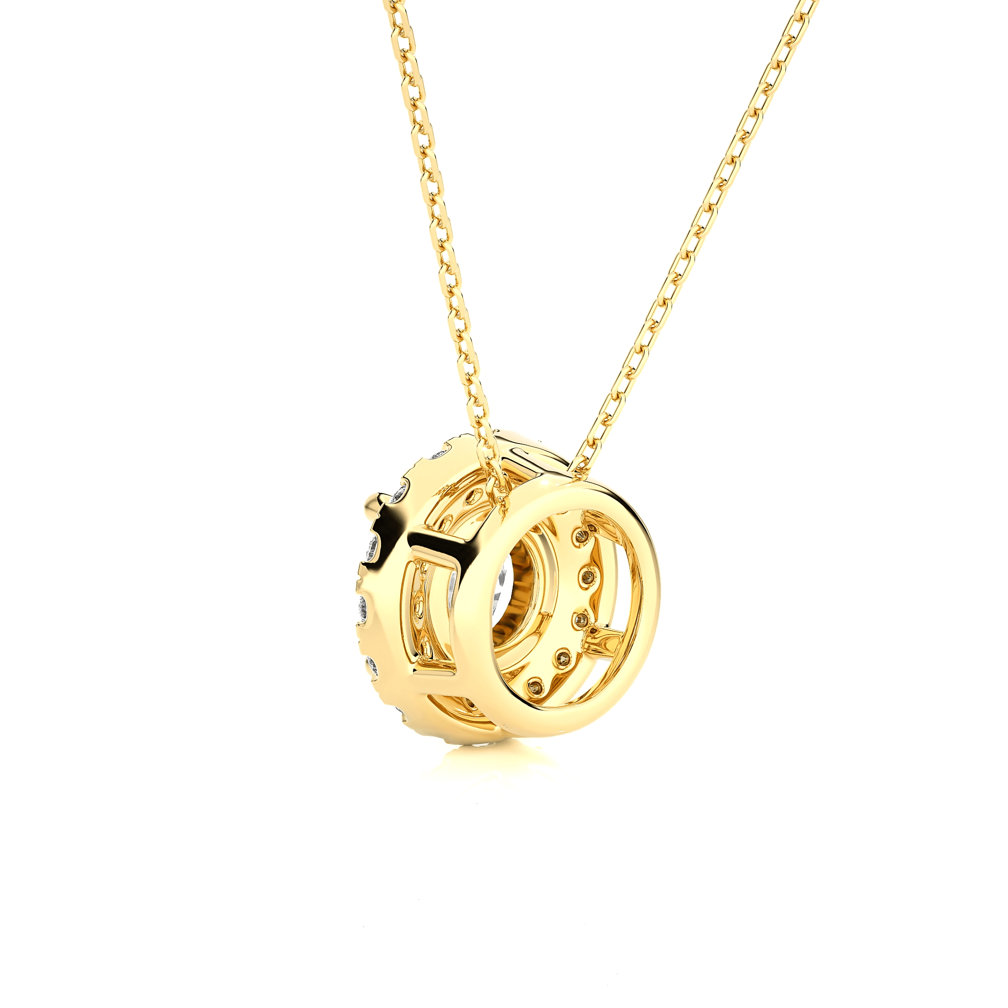 1 1/3  ctw Round Lab Grown Diamond Solitaire Pendant