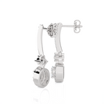 1/2 ctw Oval Lab Grown Diamond Drop Earrings