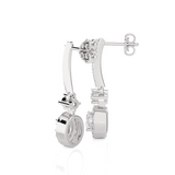 1/2 ctw Oval Lab Grown Diamond Drop Earrings