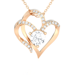 1  ctw Round Lab Grown Diamond Heart Pendant