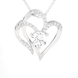 1  ctw Round Lab Grown Diamond Heart Pendant