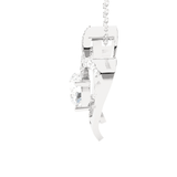 1  ctw Round Lab Grown Diamond Heart Pendant