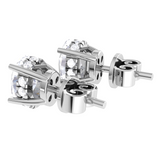 Oval Lab Grown Diamond Halo Stud Earrings