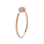 1/8 ctw Round Lab Grown Diamond Halo Engagement Ring