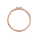 1/6 ctw Emerald-Cut Lab Grown Diamond Ring