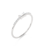 1/6 ctw Emerald-Cut Lab Grown Diamond Ring