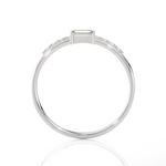 1/6 ctw Emerald-Cut Lab Grown Diamond Ring