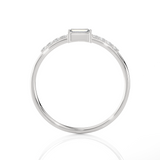 1/6 ctw Emerald-Cut Lab Grown Diamond Ring