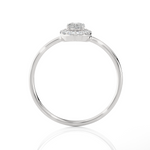 5/8 ctw Oval Lab Grown Diamond Halo Engagement Ring