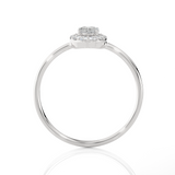 5/8 ctw Oval Lab Grown Diamond Halo Engagement Ring