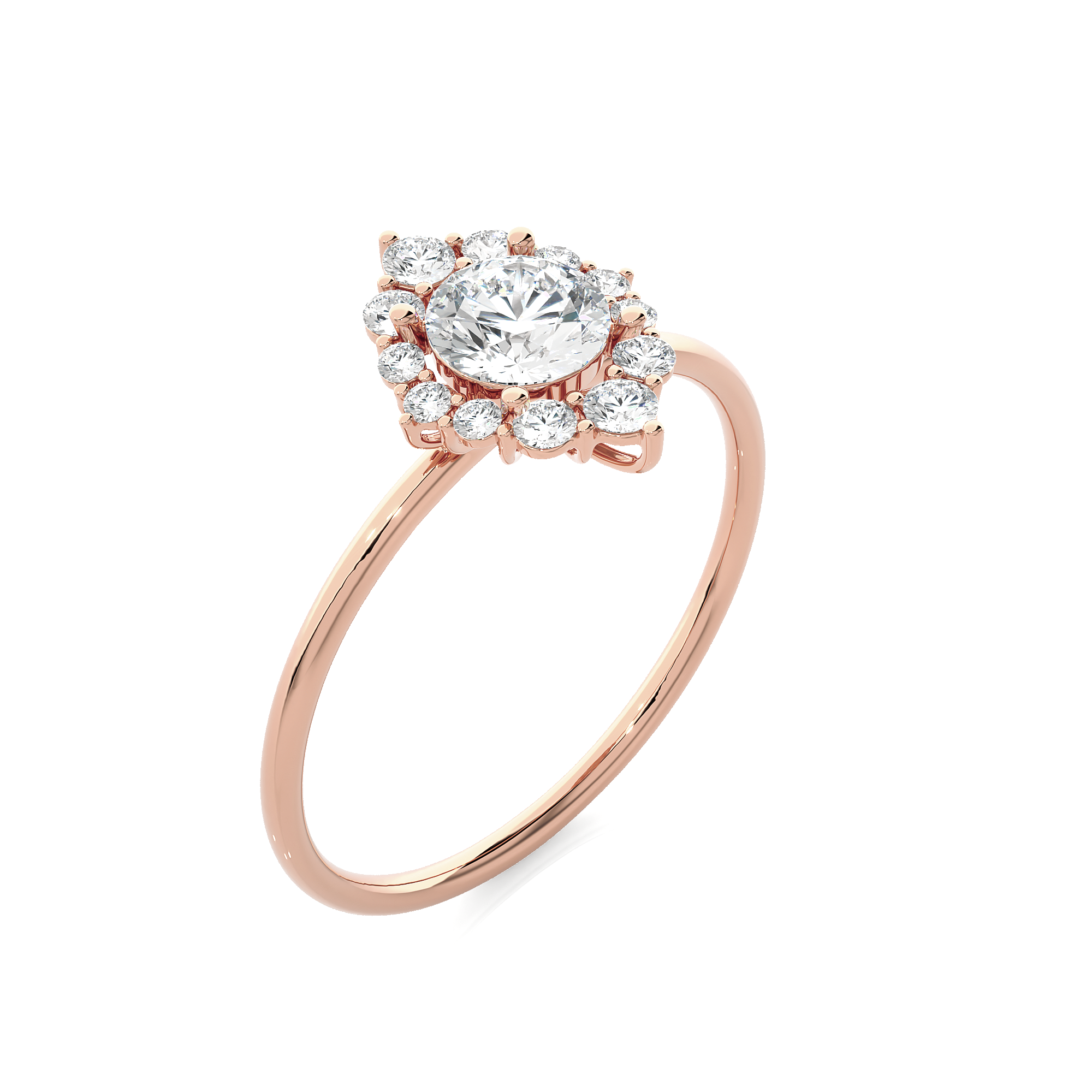 3/4 ctw Round Lab Grown Diamond Ring