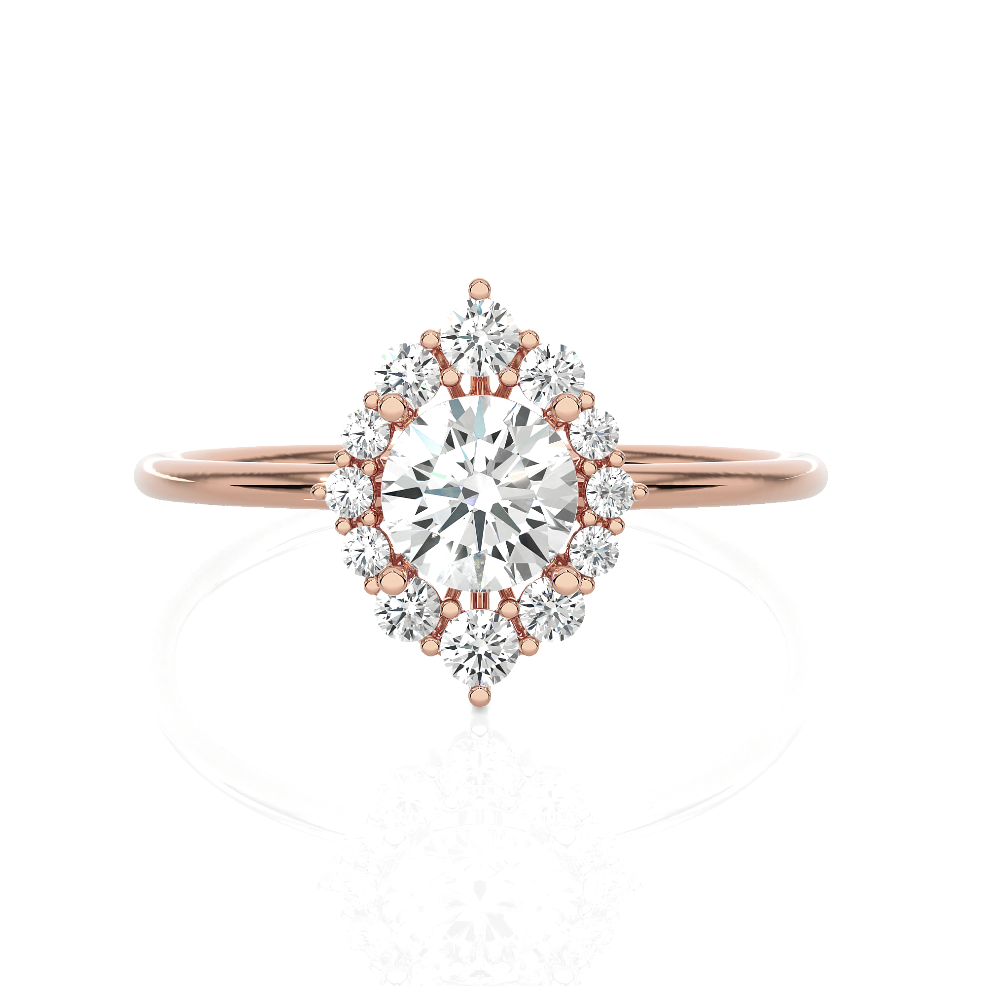 3/4 ctw Round Lab Grown Diamond Ring