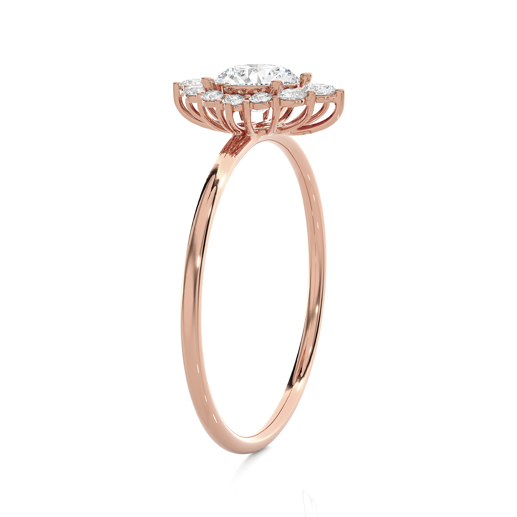 3/4 ctw Round Lab Grown Diamond Ring