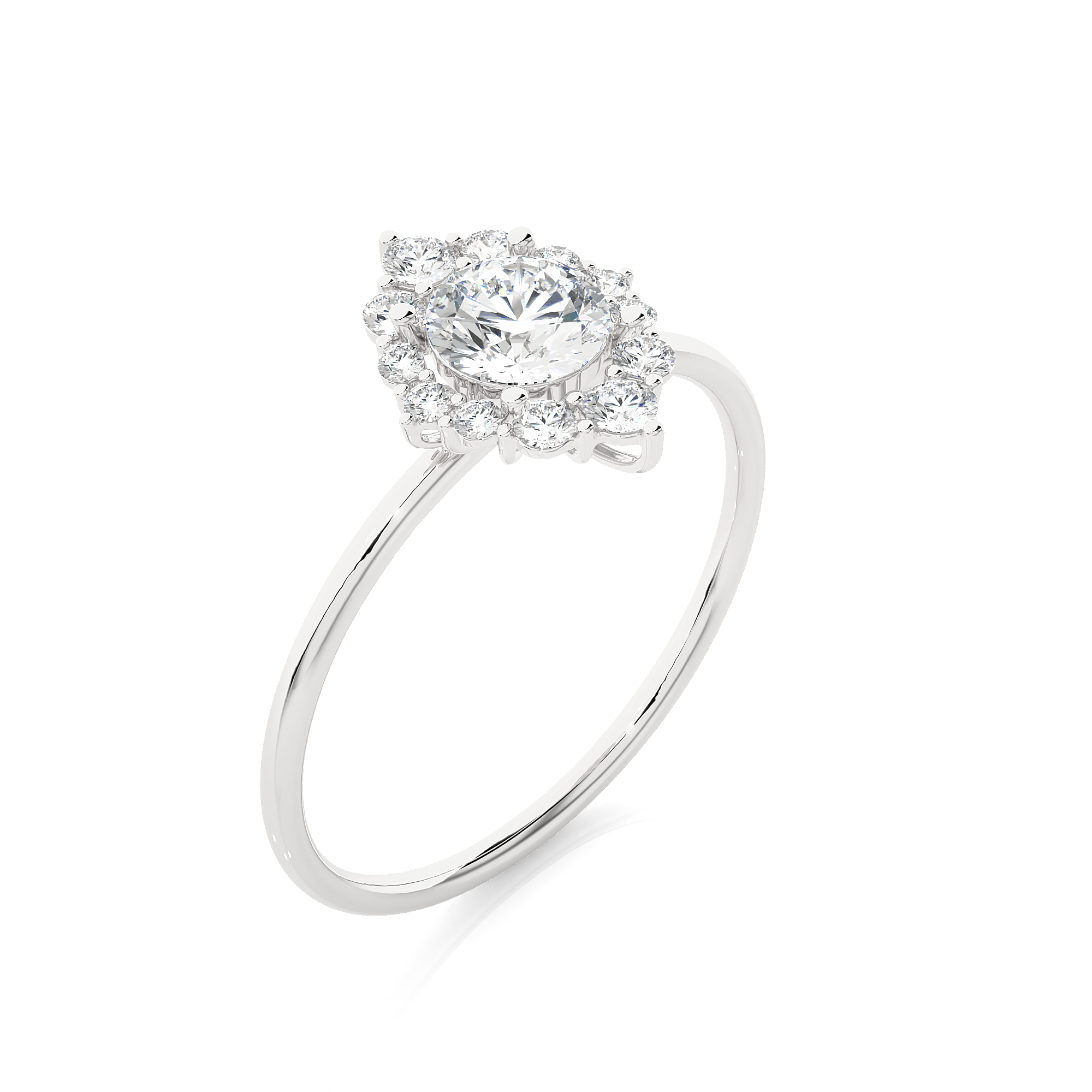 3/4 ctw Round Lab Grown Diamond Ring