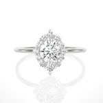 3/4 ctw Round Lab Grown Diamond Ring