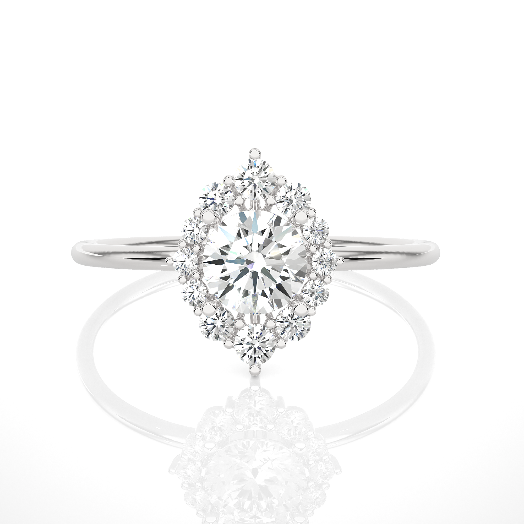 3/4 ctw Round Lab Grown Diamond Ring