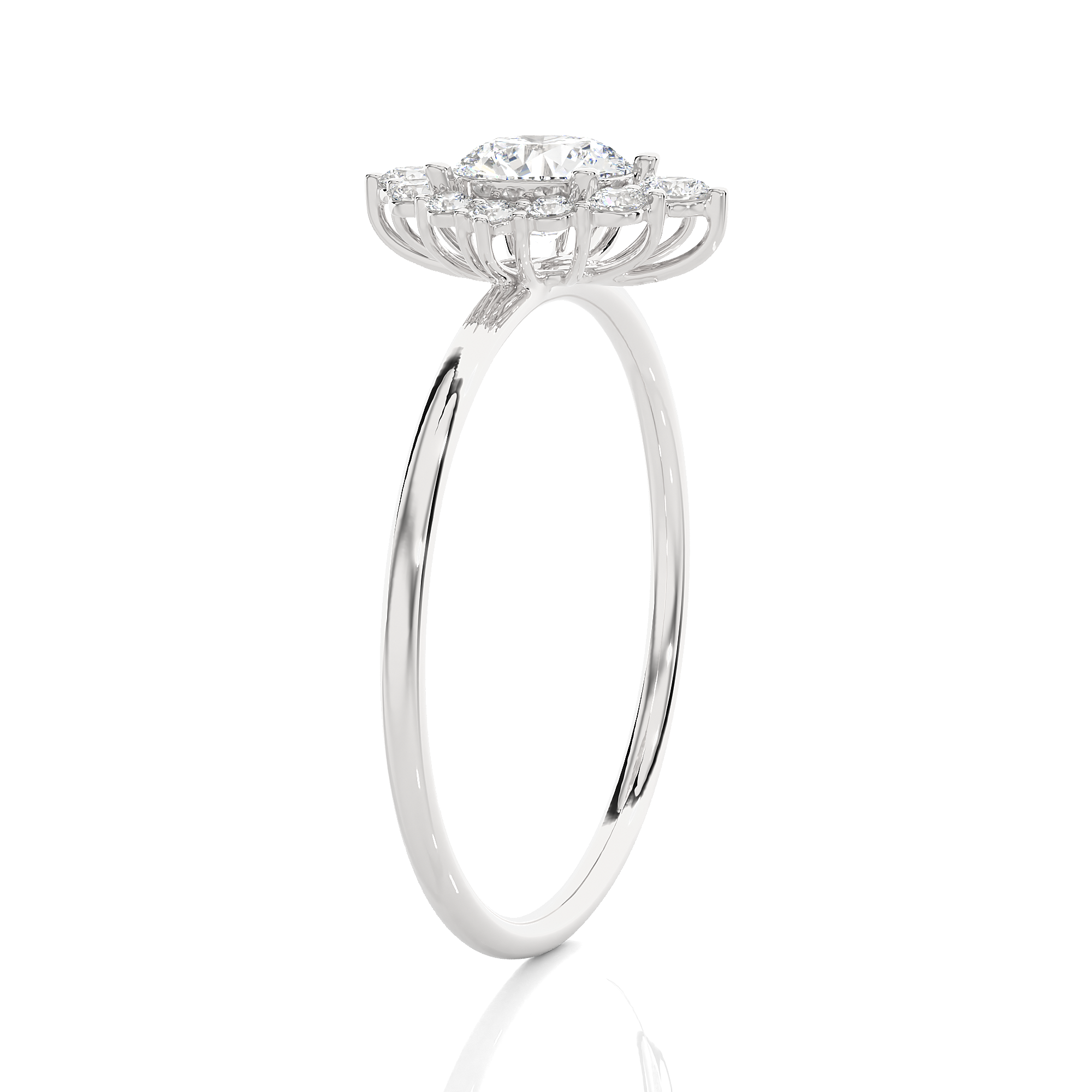 3/4 ctw Round Lab Grown Diamond Ring