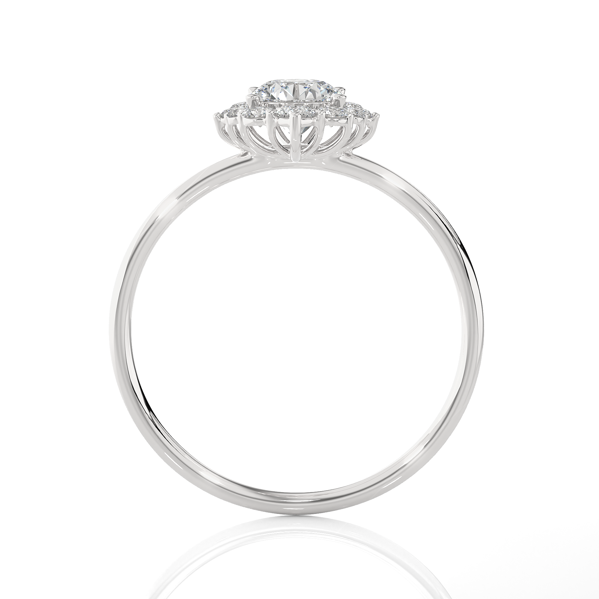 3/4 ctw Round Lab Grown Diamond Ring