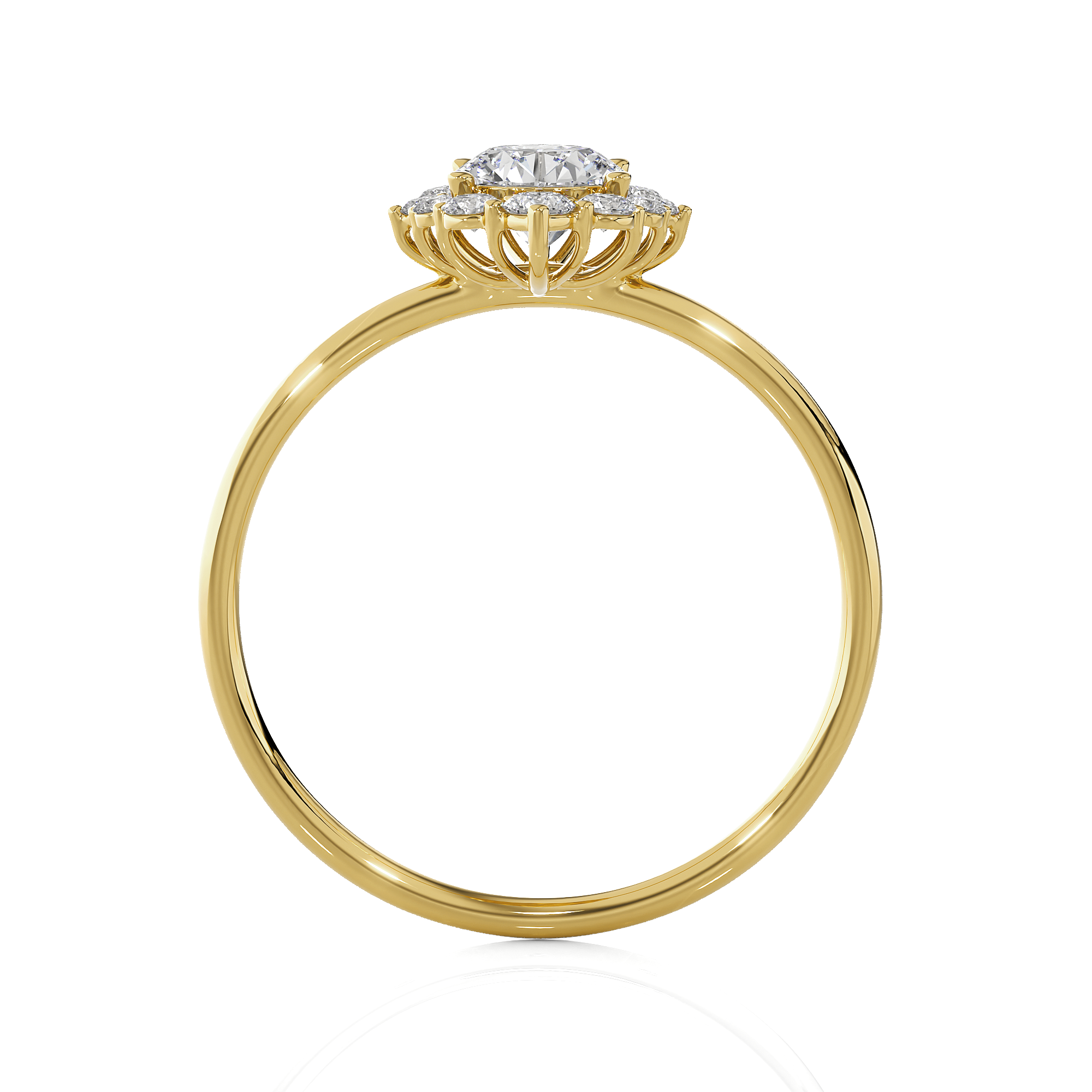 3/4 ctw Round Lab Grown Diamond Ring