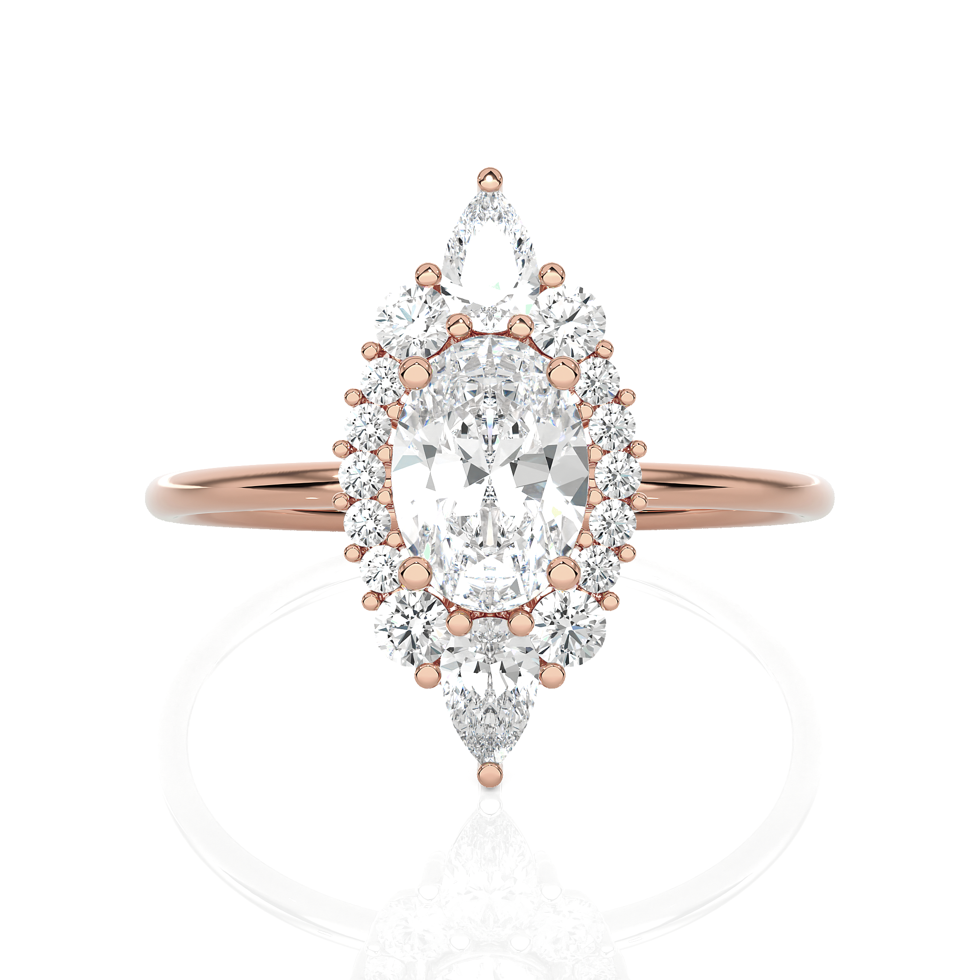 1 1/3 ctw Round Lab Grown Diamond Ring