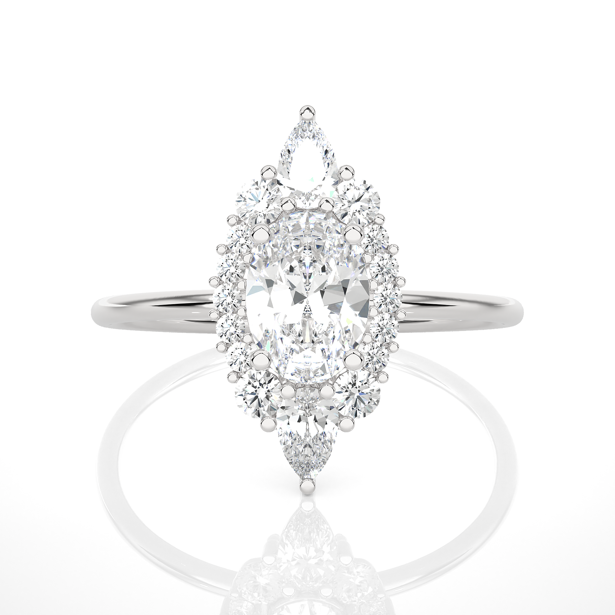 1 1/3 ctw Round Lab Grown Diamond Ring