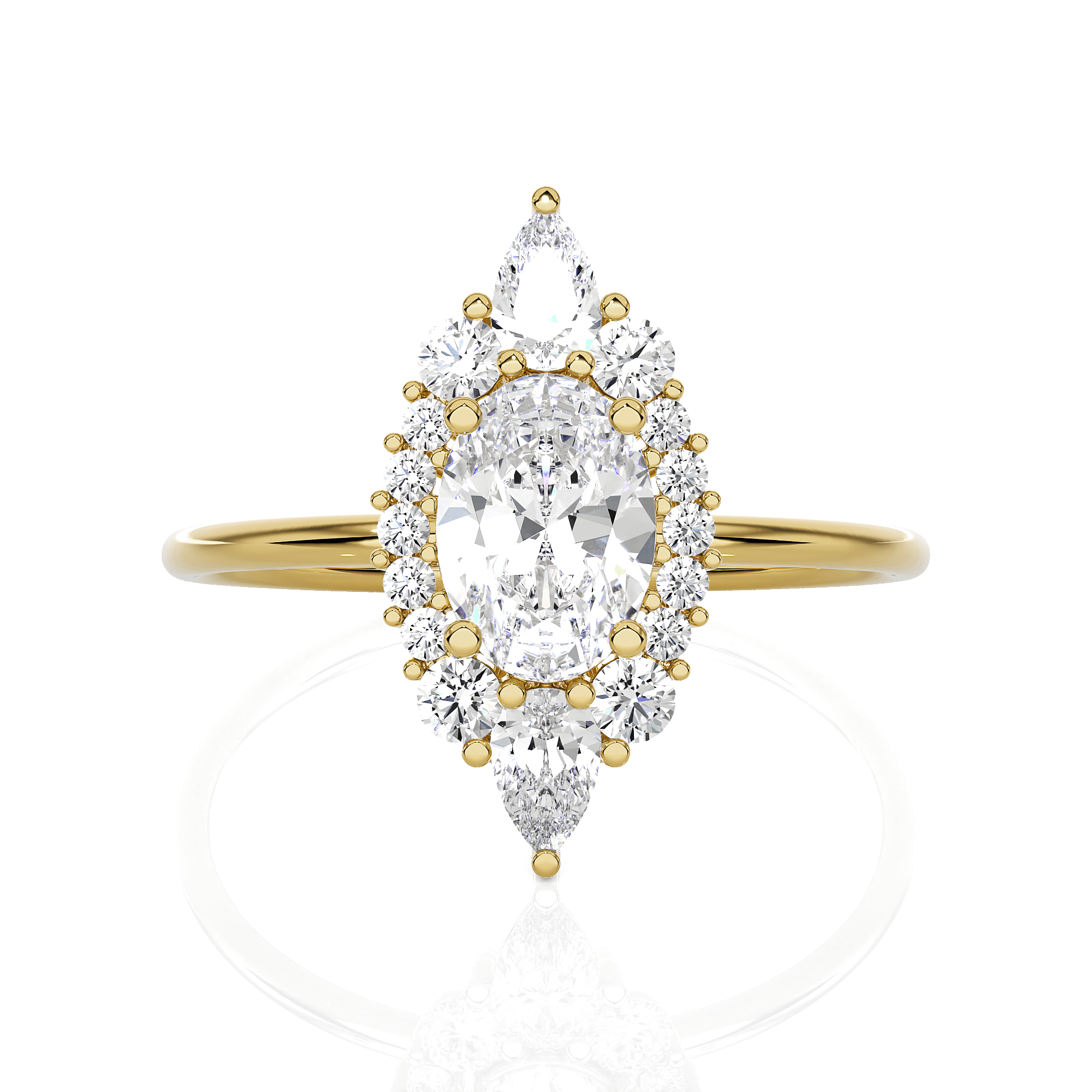 1 1/3 ctw Round Lab Grown Diamond Ring